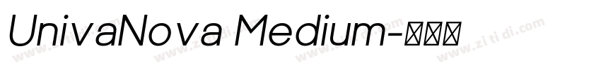 UnivaNova Medium字体转换